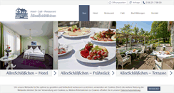 Desktop Screenshot of hotel-alleeschloesschen.de