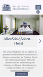 Mobile Screenshot of hotel-alleeschloesschen.de